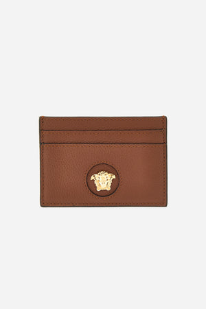 La Medusa Card Case In Grainy Calf Leather