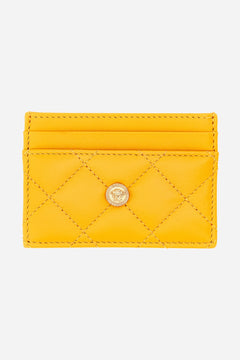 Icon Card Case In Quilted Lamb Leather