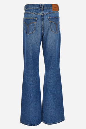 Pant Denim In Stone Wash Denim Fabric