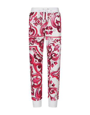MAJOLICA-PRINT JERSEY JOGGING PANTS