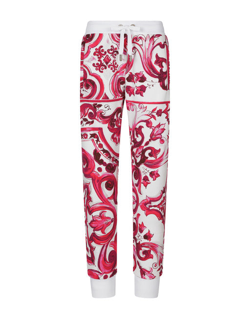 MAJOLICA-PRINT JERSEY JOGGING PANTS