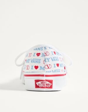 Sneaker Low-Top Valentino Garavani And Vans In Tessuto Con Stampa Valentino Vans Love