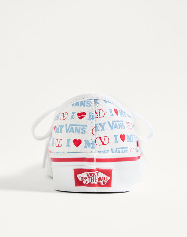 Sneaker Low-Top Valentino Garavani And Vans In Tessuto Con Stampa Valentino Vans Love