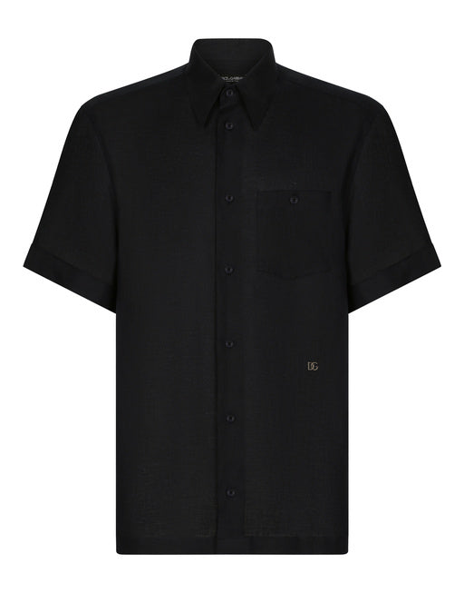 LINEN HAWAIIAN SHIRT WITH DG HARDWARE