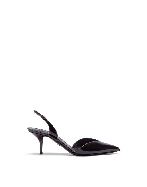 POLISHED CALFSKIN SLINGBACKS