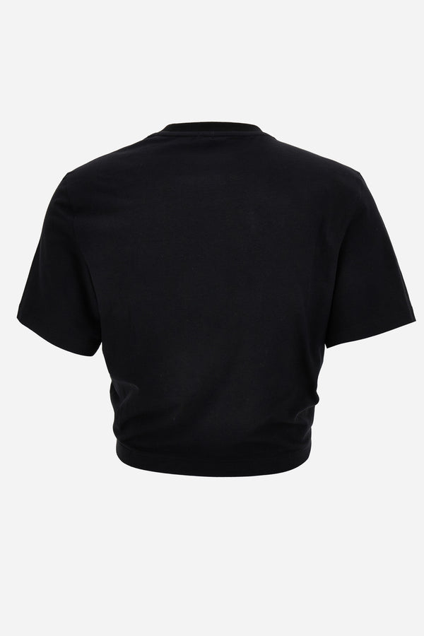 T-Shirt In Jerey Fabric With Versace Milano Barocco 92 Print
