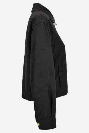 Blouson In Barocco Jacquard Technical Fabric