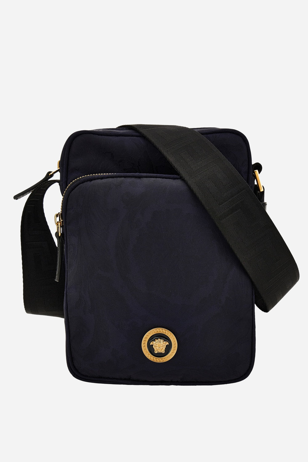 Icon Nylon Crossbody In Nylon Jacquard-Calf Leather