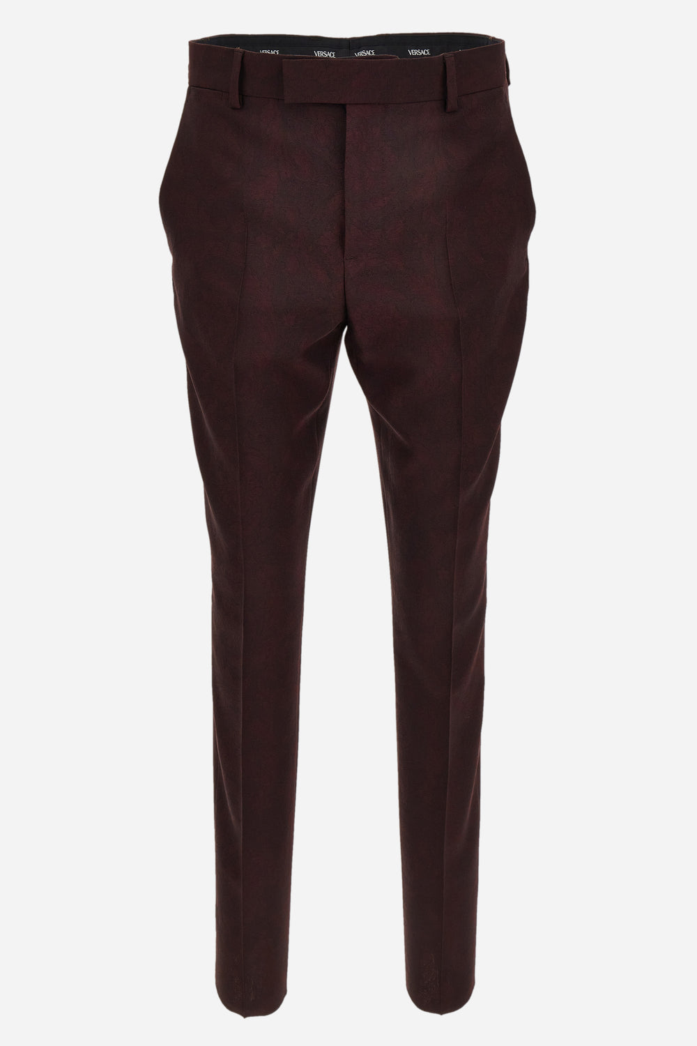 Formal  Pant In Barocco Jacquard Wool Fabric