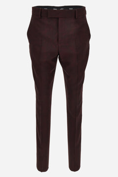 Formal  Pant In Barocco Jacquard Wool Fabric