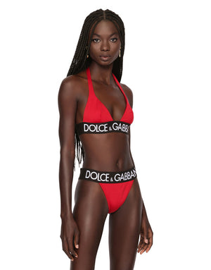 TRIANGLE BIKINI WITH BRANDED ELASTIC