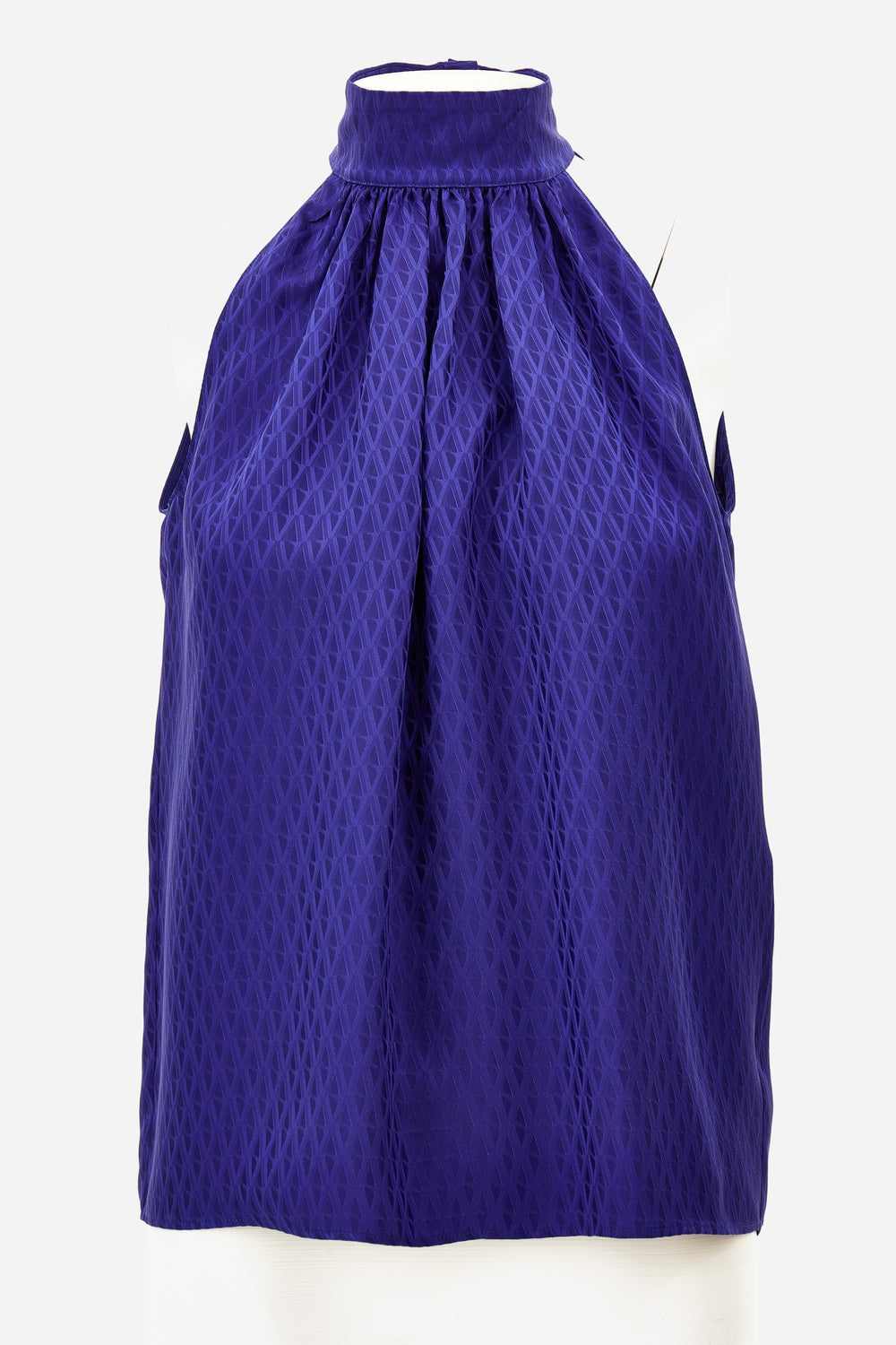 Blouse In V Monogram Jacquard Silk Satin