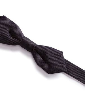 DOLCE & GABBANA BOW TIE IN NATURAL WHITE PURE SILK GROS GRAIN
