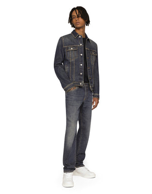STRETCH LIGHT BLUE WASH DENIM JACKET