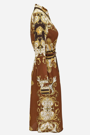 Dress In Twill Poly Barocco Sping Print