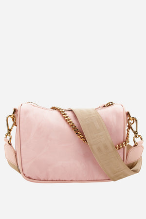 Icon Nylon Hobo Bag In Nylon Jacquard-Calf Leather