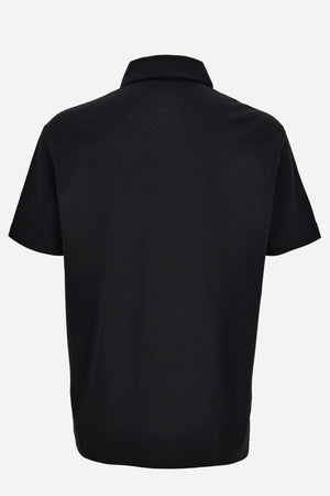 Polo In Jersey Fabric-Greca Print