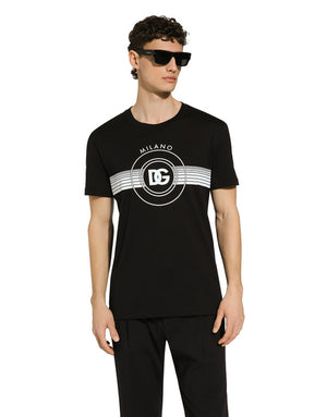 SHORT-SLEEVE COTTON T-SHIRT WITH DG PRINT