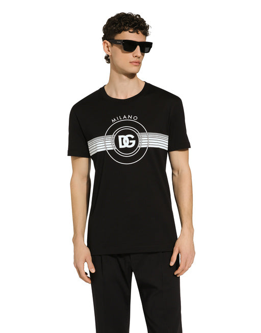 SHORT-SLEEVE COTTON T-SHIRT WITH DG PRINT