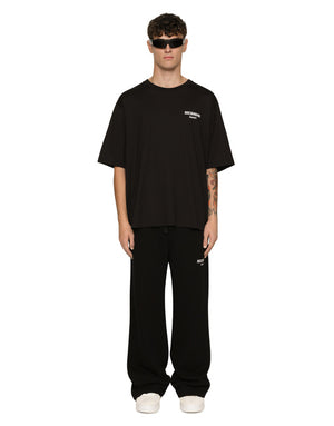 PRINTED COTTON JERSEY T-SHIRT WITH DGVIB3 PATCH