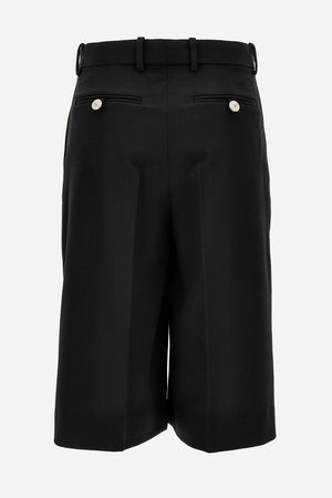 Shorts In Responsible Wool Gabardine Strecht