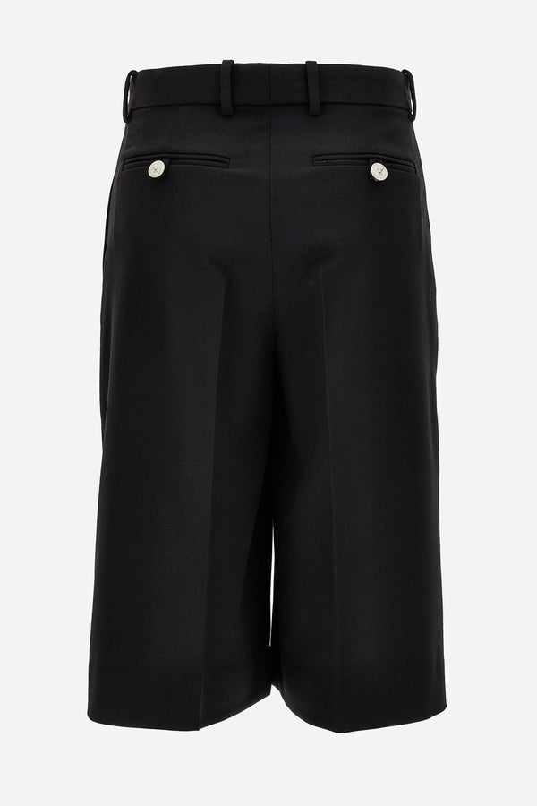 Shorts In Responsible Wool Gabardine Strecht