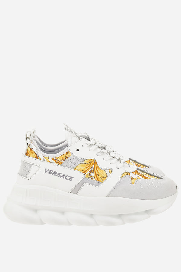 Chain Reaction Low Top In Suede-Barocco Print Fabric