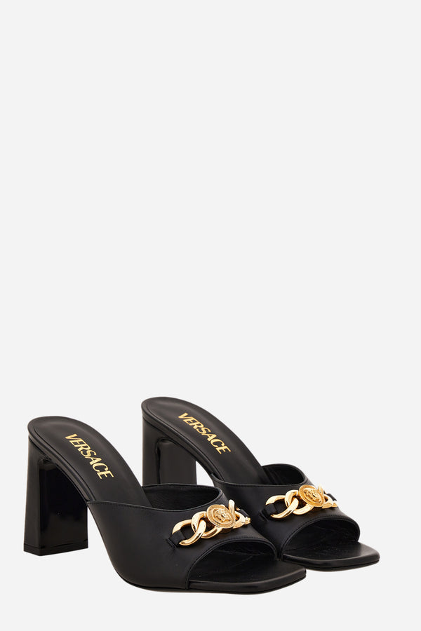 Icon Chain Mule  In Calf Leather