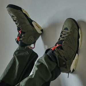  Air Jordan 6 Travis Scott Medio Oliva