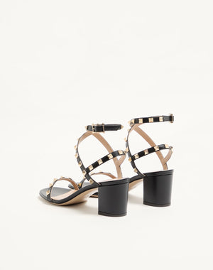 SANDALO ROCKSTUD IN VITELLO CON CINTURINI 60MM