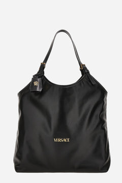 Versace Tag Tote In Calf Leather
