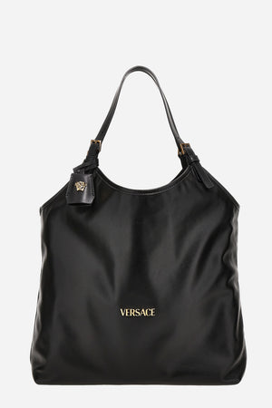 Versace Tag Tote In Calf Leather