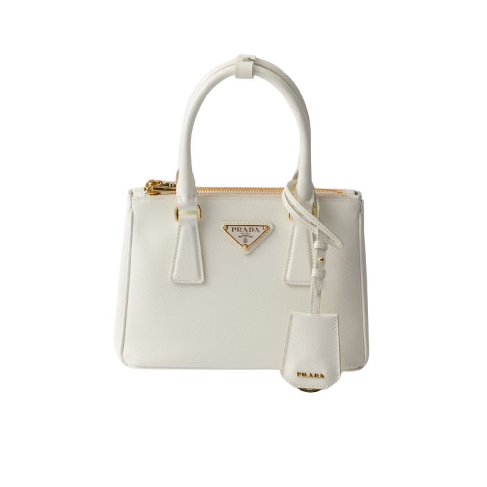 Galleria Mini Saffiano Vernice White