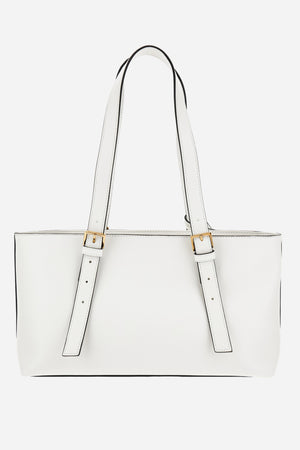 Versace Tag Medium Tote In Lamb Leather