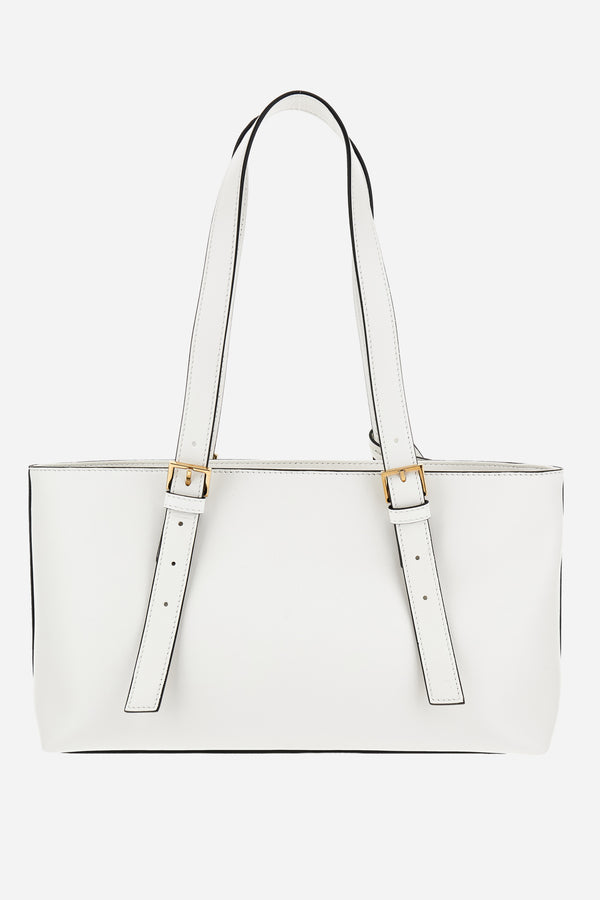 Versace Tag Medium Tote In Lamb Leather