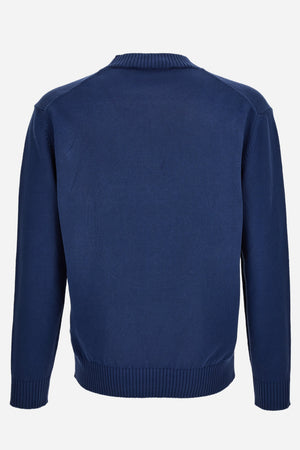 Knit Sweater In Unbrushed Fleece Fabric-Medusa Print-Versace