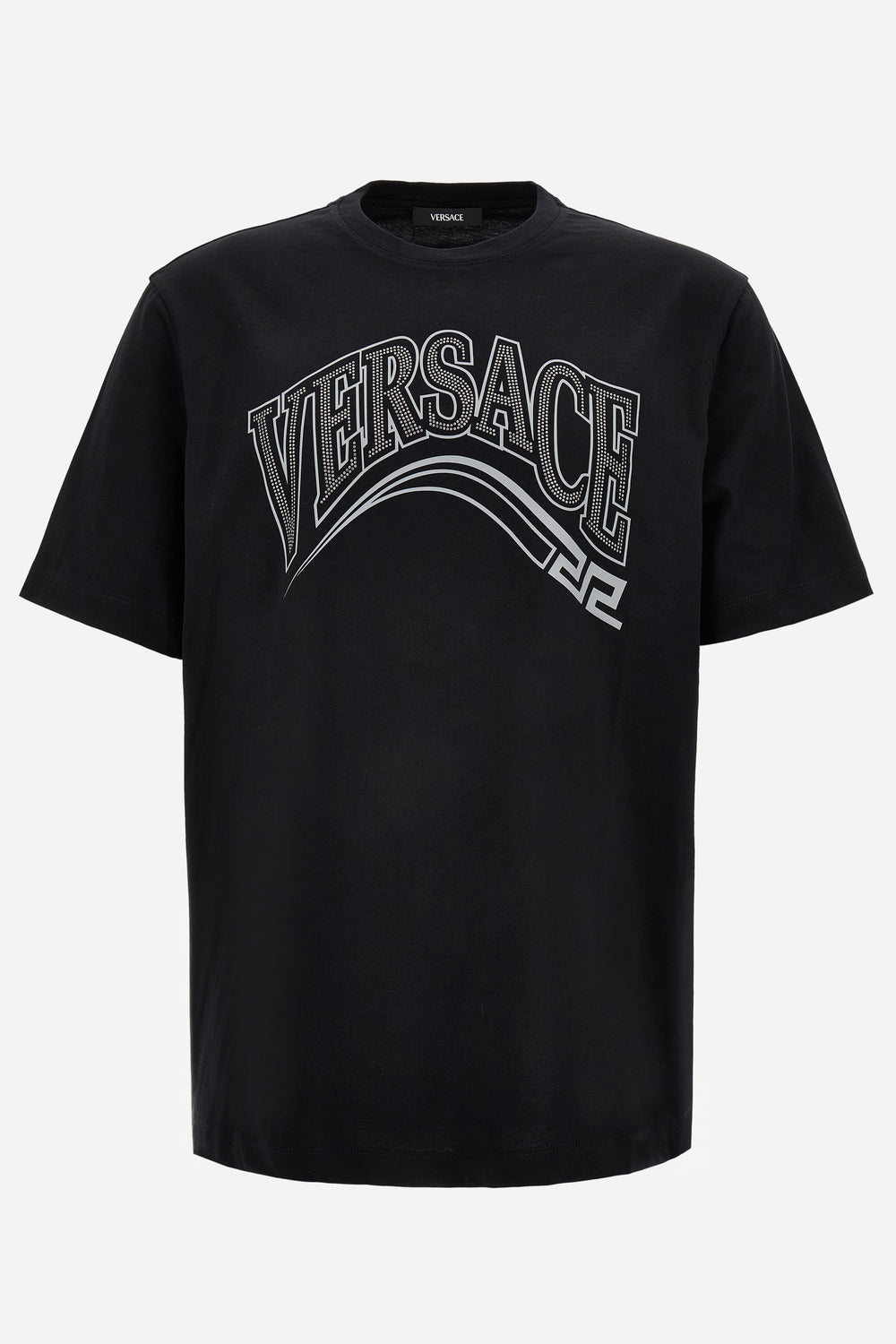 T-Shirt In Print+Studs Greek Varsity Logo