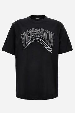 T-Shirt In Print+Studs Greek Varsity Logo