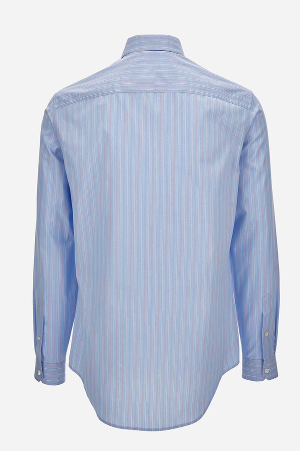Informal Shirt In Multicolor Striped Poplin