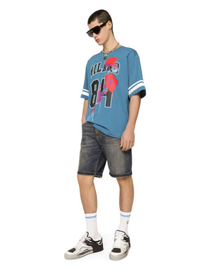 STRETCH LIGHT BLUE WASH DENIM SHORTS