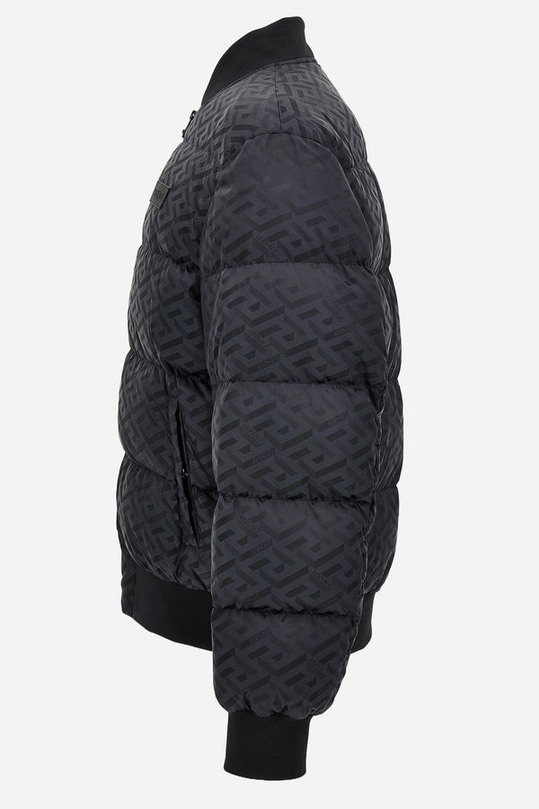 Down Jacket/Vest In Light Jacquard Monogram Technical Fabric