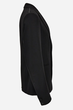 Evening Jacket In Grain De Poudre Fabric-Leaf Barocco Embroidery