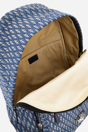 La Medusa Backpack In Jacquard Fabric+Calf Leather