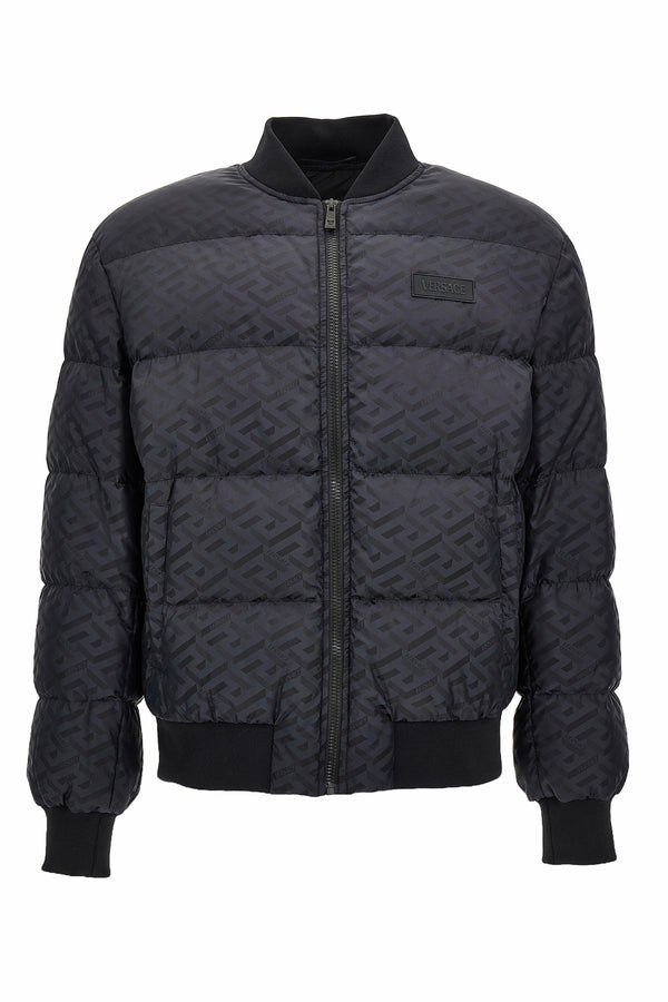 Down Jacket/Vest In Light Jacquard Monogram Technical Fabric