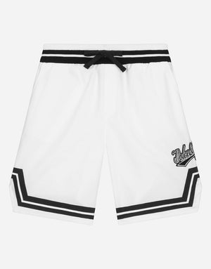 POPLIN SHORTS WITH PATCH EMBELLISHMENT