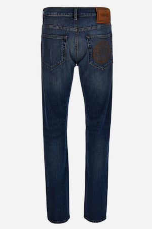 Pant Denim In Blue Stone Medium Wash Denim