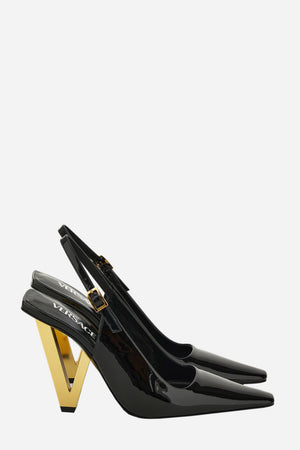 V2025 Sling Back In Patent Leather