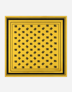 TWILL SCARF WITH ALL-OVER DG LOGO PRINT (90 X 90)