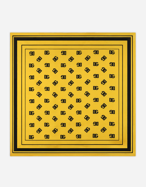 TWILL SCARF WITH ALL-OVER DG LOGO PRINT (90 X 90)