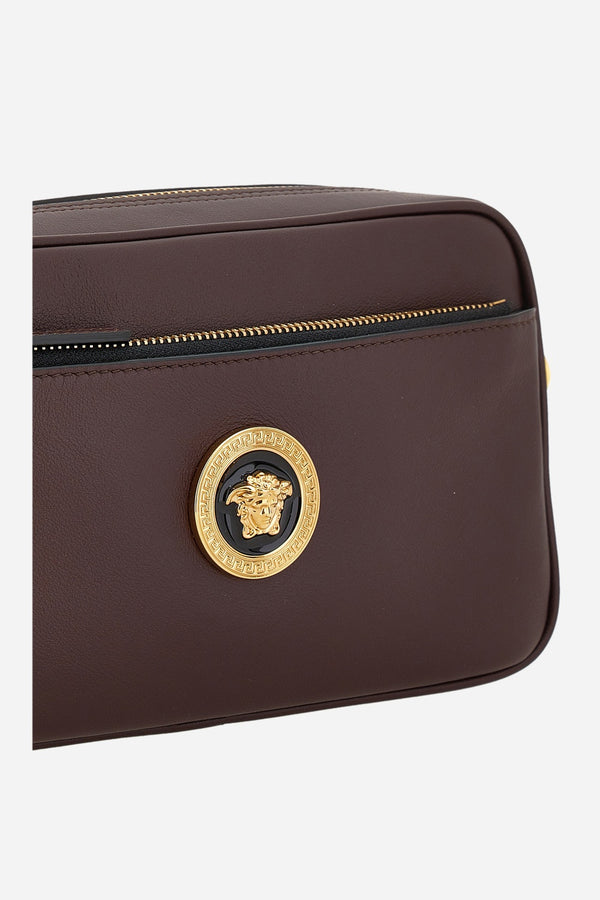 Icon Crossbody Bag In Grainy Calf Leather